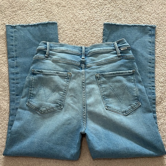 NEW MOTHER The Hustler Ankle Fray Limited Edition Denim Jeans Size 32 - Picture 6 of 9